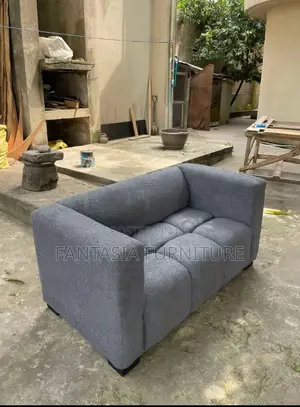2 Seater Grey Sassy Spacious Loveseat Sofa