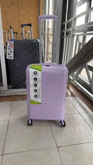 Lilac Suitcase in Small Size Rubber Unbreakable at Only 1900 KSH (56cm