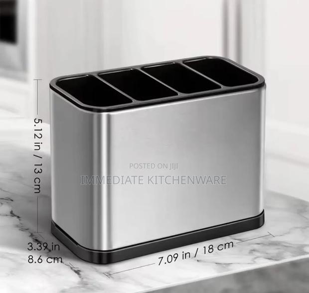 3 Compartment Kitchen Cutlery Holder - thumbnail 2
