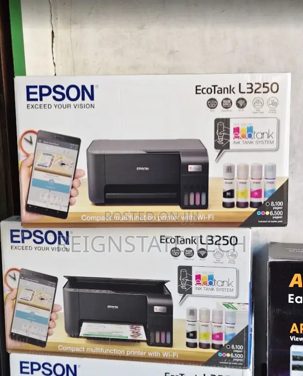 Epson L3250 Multifunction Colour Printer – WiFi Enabled