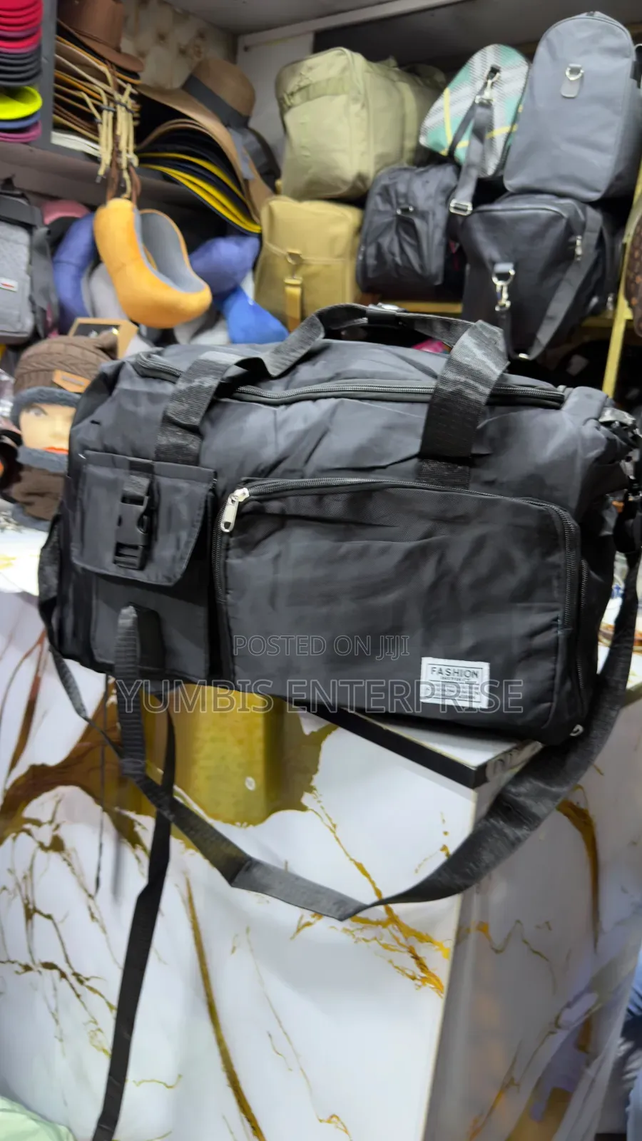 Black Gym Bags for Travel Can Be Carried as a Backpack