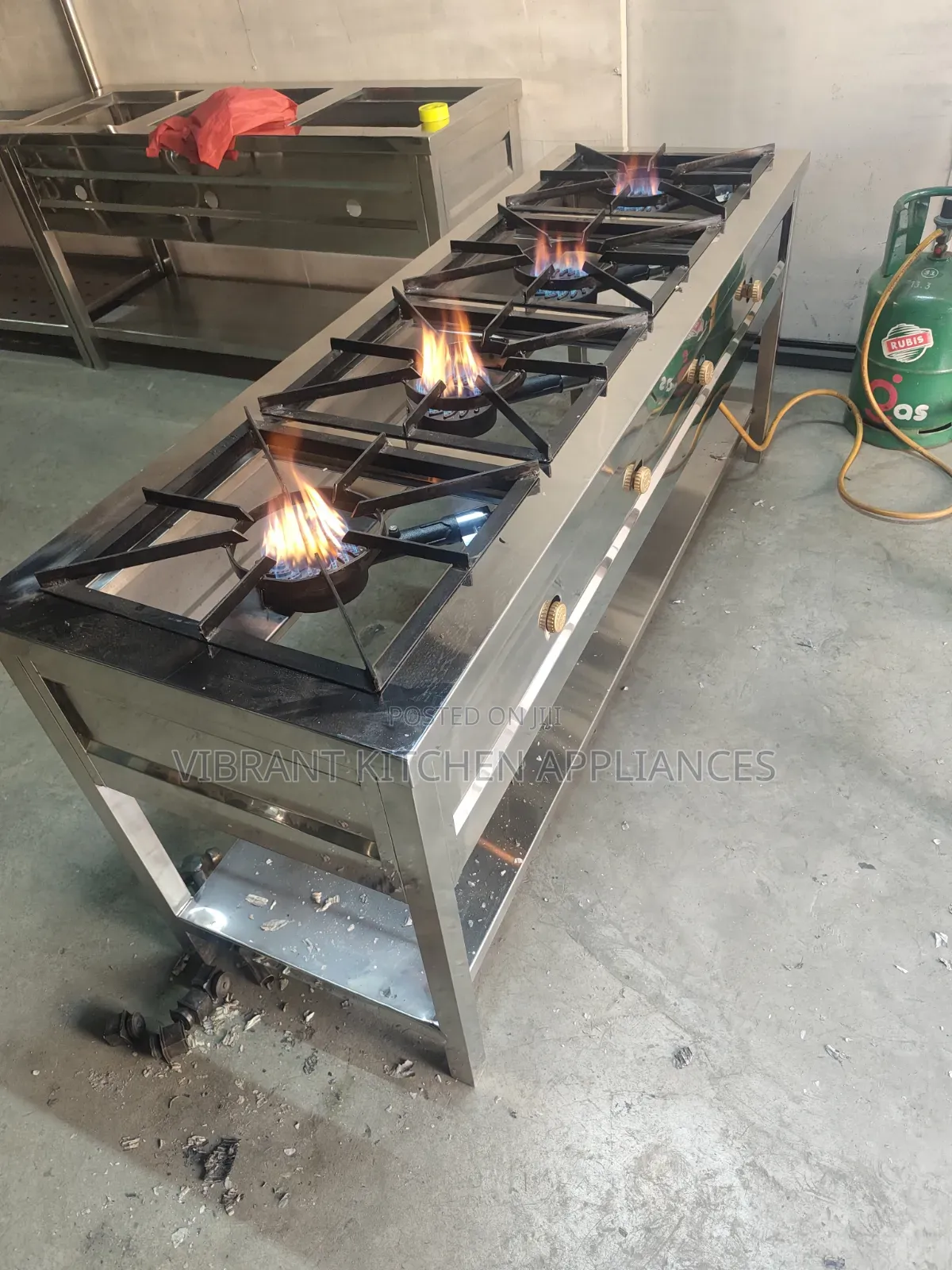 4-Burner Stainless Steel Commercial