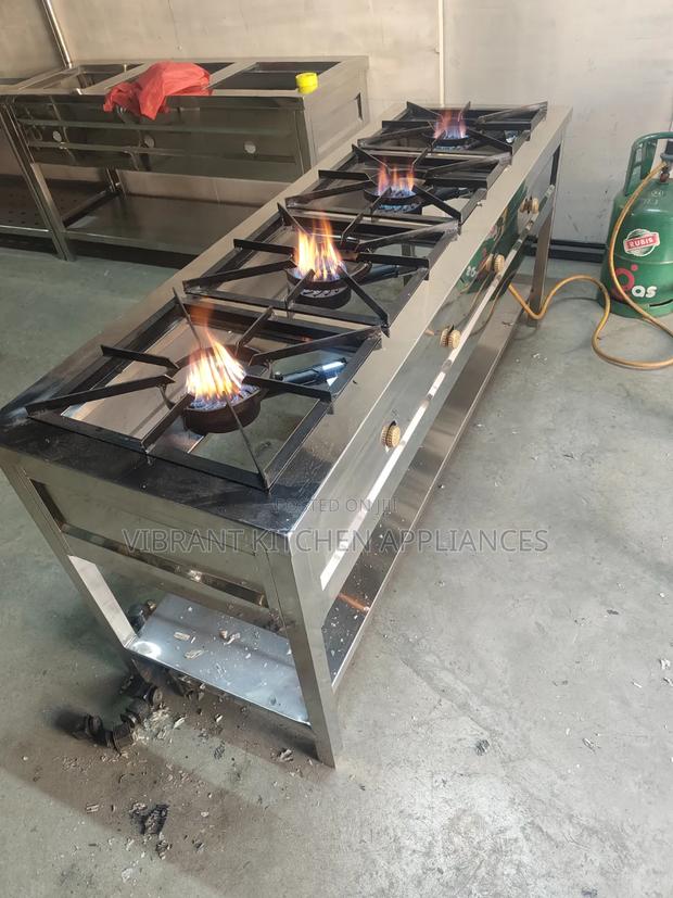 4-Burner Stainless Steel Commercial