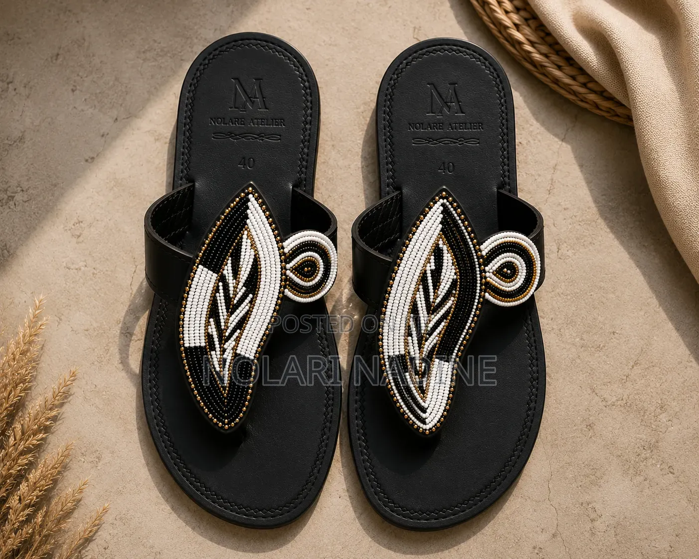 Handmade Maasai Leather Sandals _ Custom Sizes