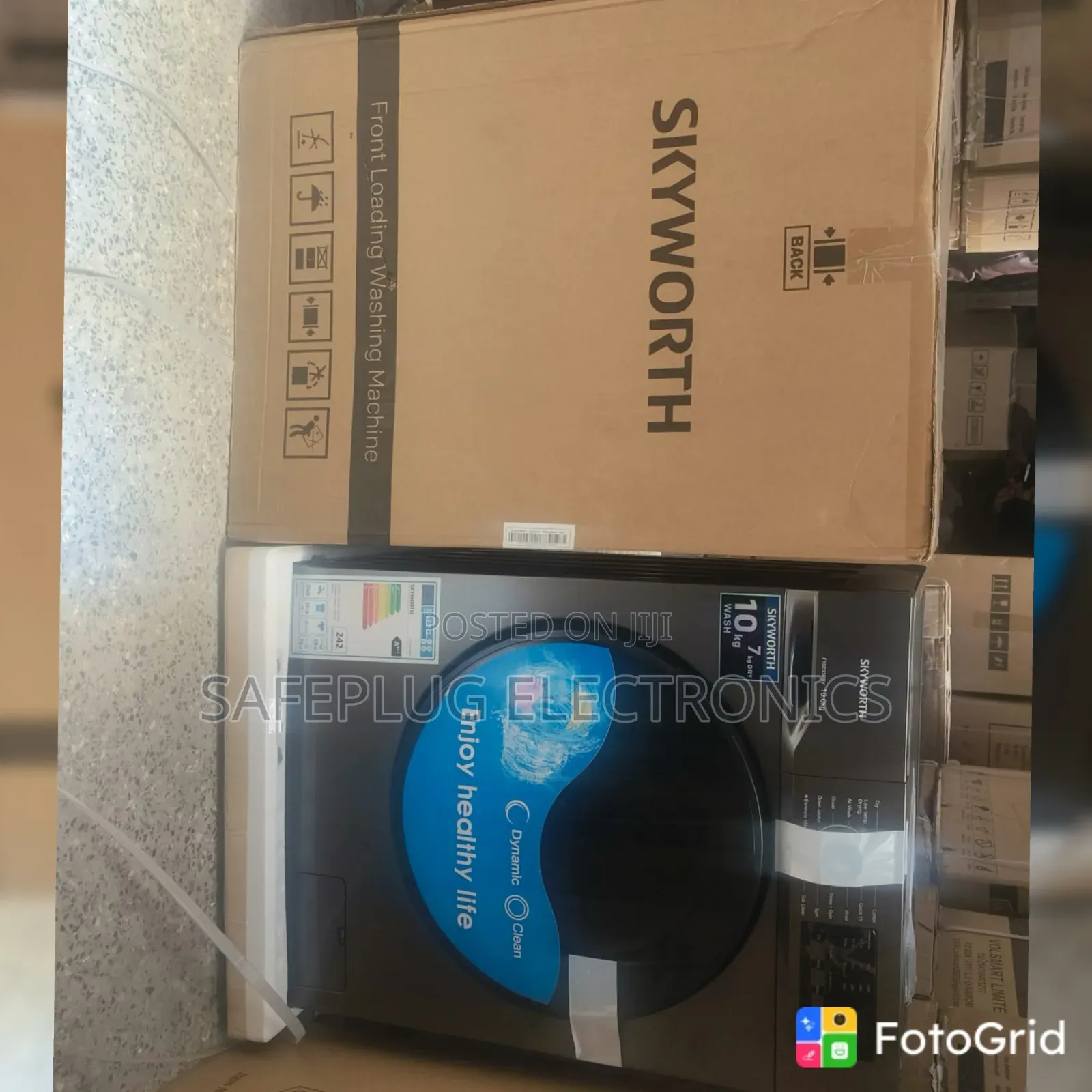 Skyworth 8KG Front Load Washer Dryer – Wash Dry Machine
