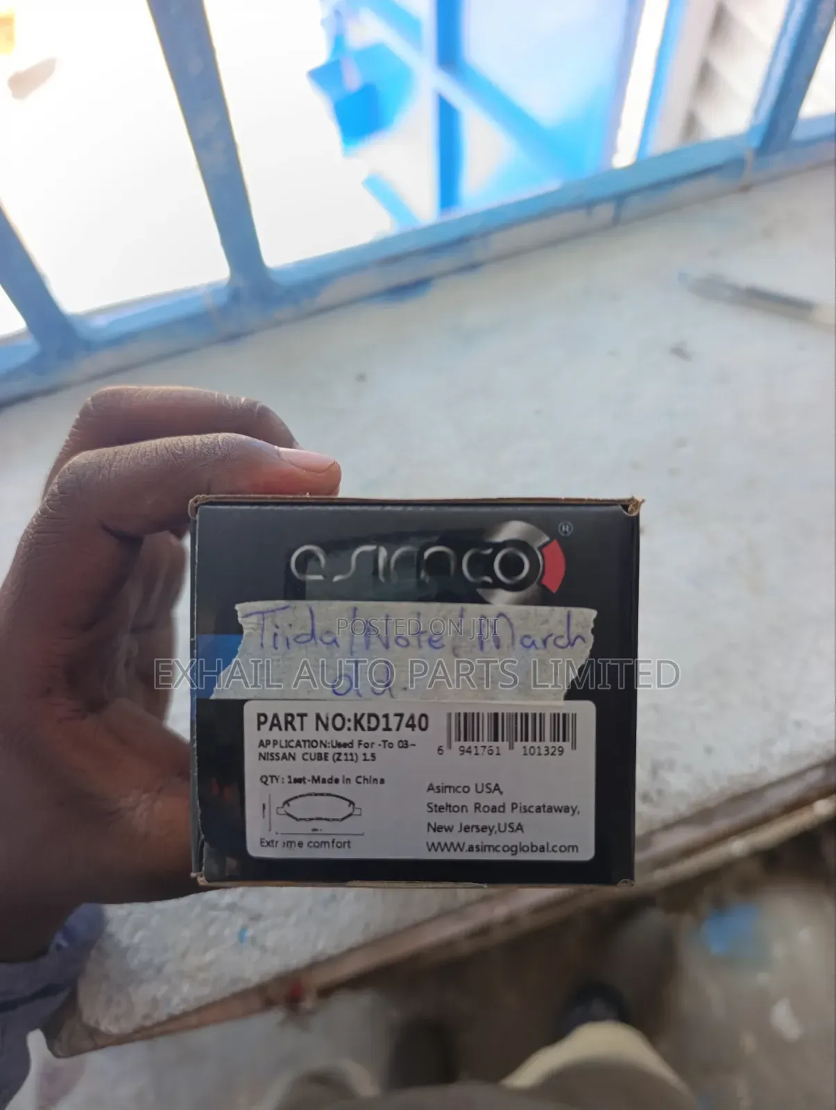 Nissan Note,tiida,march Old KD1740 ASIMCO Brake Pads