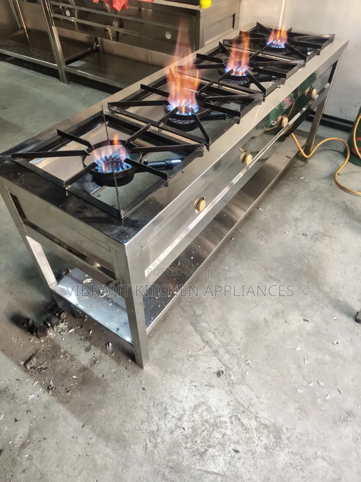 4-Burner Stainless Steel Commercial