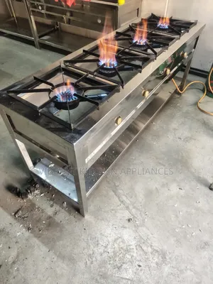 4-Burner Stainless Steel Commercial