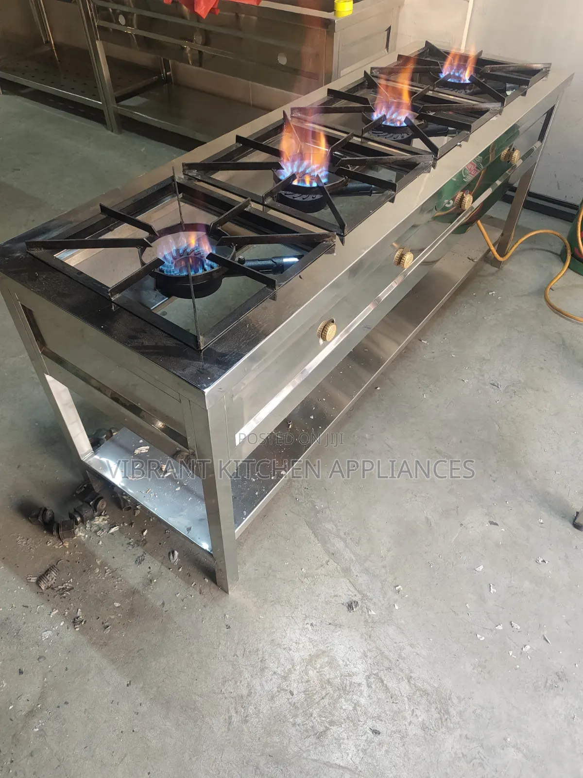 4-Burner Stainless Steel Commercial