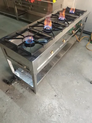 4-Burner Stainless Steel Commercial