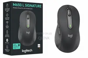 Logitech M650 L Signature Wireless Mouse for Left-Handed Users