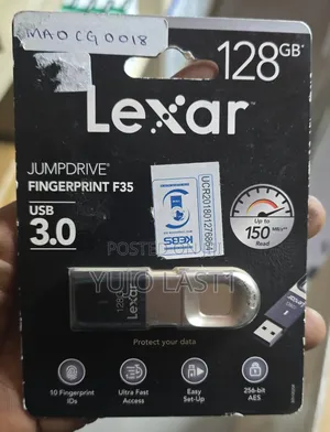 Lexar Jumpdrive Fingerprint F35 128GB Flash Drive