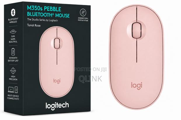 Logitech M350s Pebble Bluetooth Mouse - Tonal Rose - 910-007014
