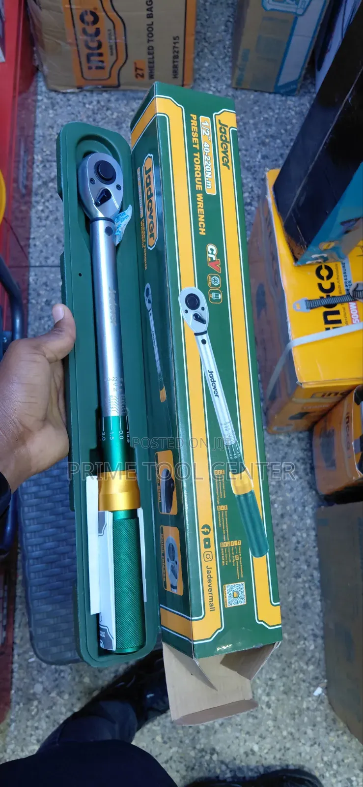 Jadever 1/2" Preset Torque Wrench (Model JDWQ1D12)