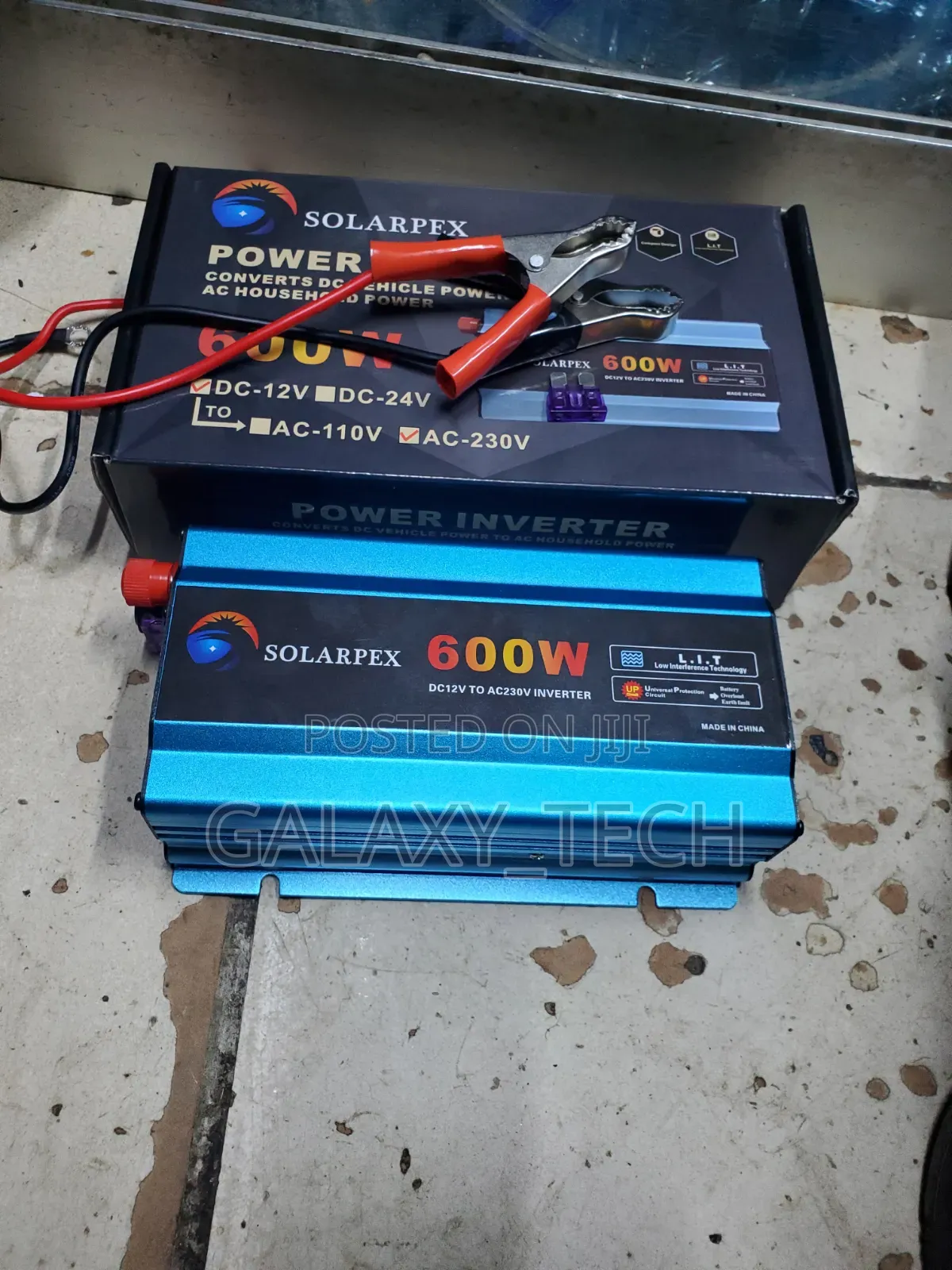 Solarpex 600W Power Inverter - DC 12V to AC 230V - Car to Home Power