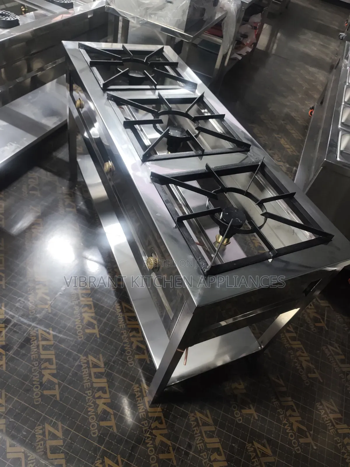 3-Burner High-Pressure Commercial Gas Cooker