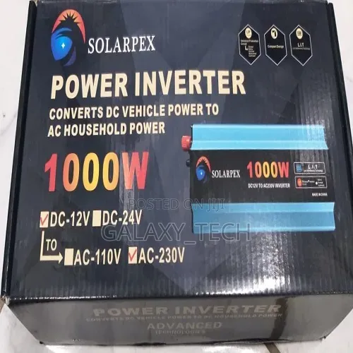Solarpex 1000W Power Inverter With LED Display - DC12V to AC230V