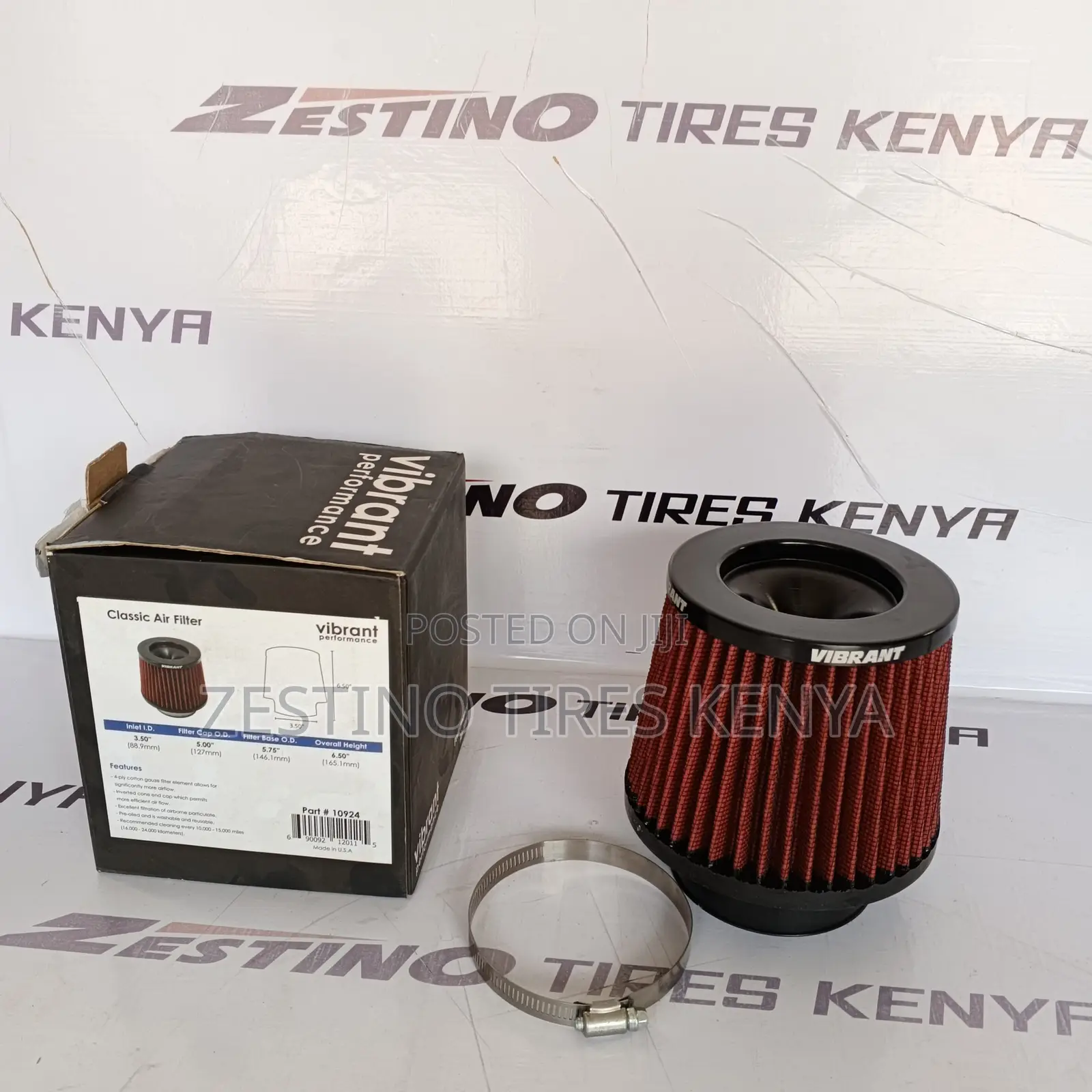 Genuine Vibrant Performance Air Filter 3.5'' Inlet Id