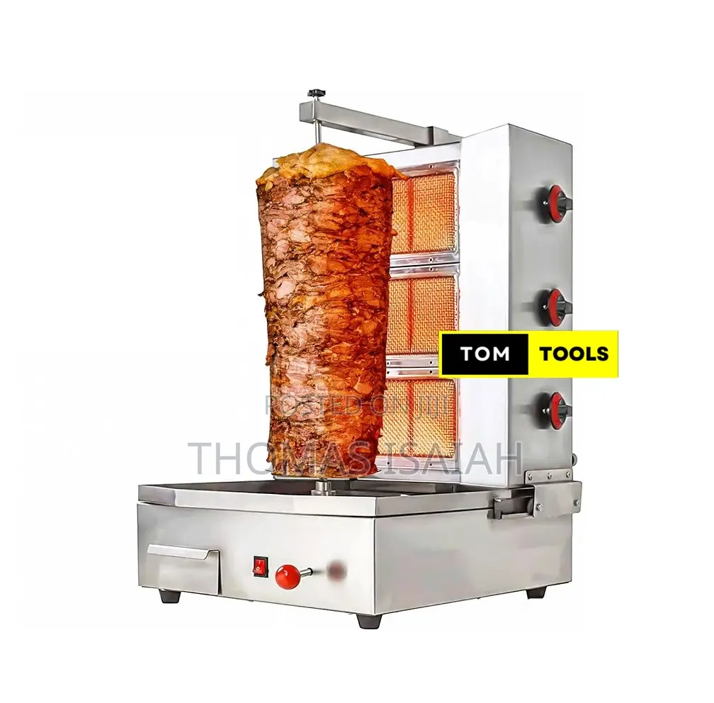 3 Burners Commercial Gas Shawarma Doner Kebab Machine