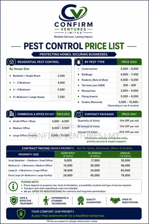 Pest Control and Cleaning Services
