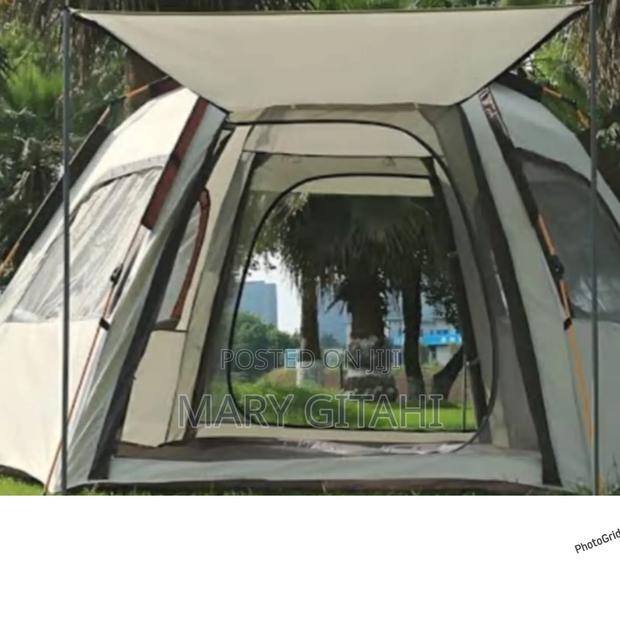 Hexagonal Automatic Camping Tent 320×320×180 {8 Adult}