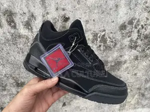 Jordan 3 Cactus Jack X Travis Scott Black and White