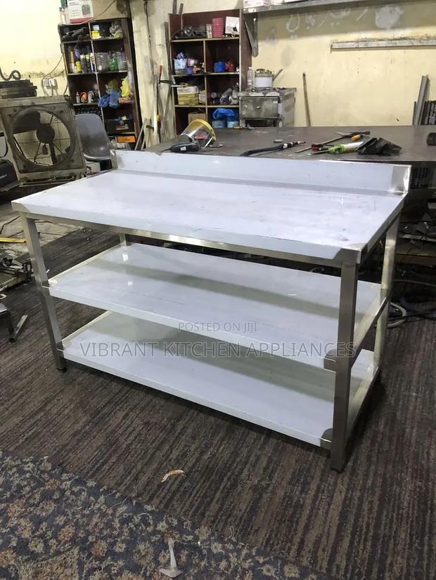 3-Tier Stainless Steel Commercial Work Table