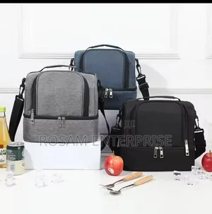 Double Compartment Insulated Lunch Bag