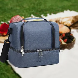 Double Compartment Insulated Lunch Bag