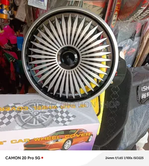 14" Wheel Caps With Sharp,radiating Multi Spoke Blade Pattern