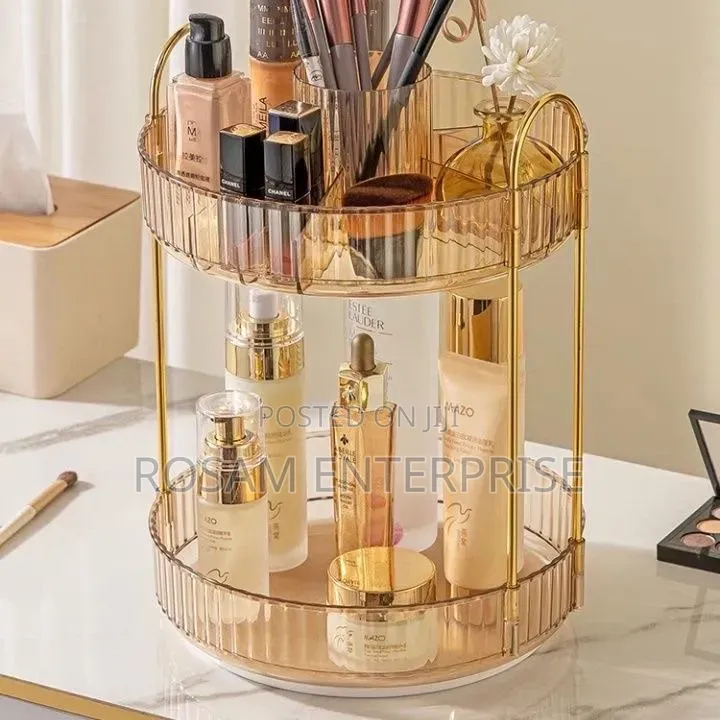 2 Layer Luxurious 360° Rotating Makeup MultiPurpose Organiser