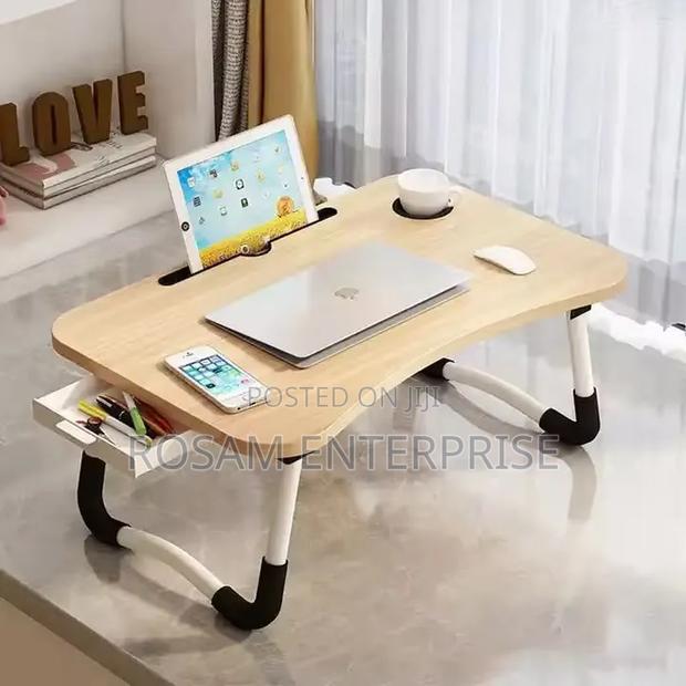 Breakfast Laptop Table/Work Table With Side Drawer