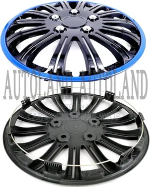 13" Multi Spoke Sporty Pattern With Blue Trim Ring