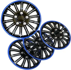 13" Multi Spoke Sporty Pattern With Blue Trim Ring