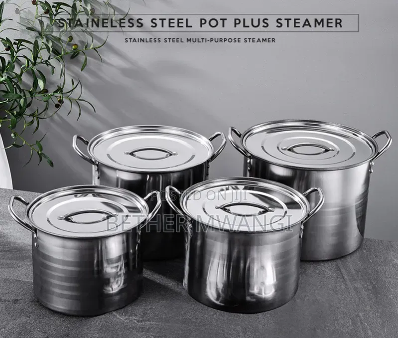 14Pc Stainless Steel Pots/Steamer in Kenya