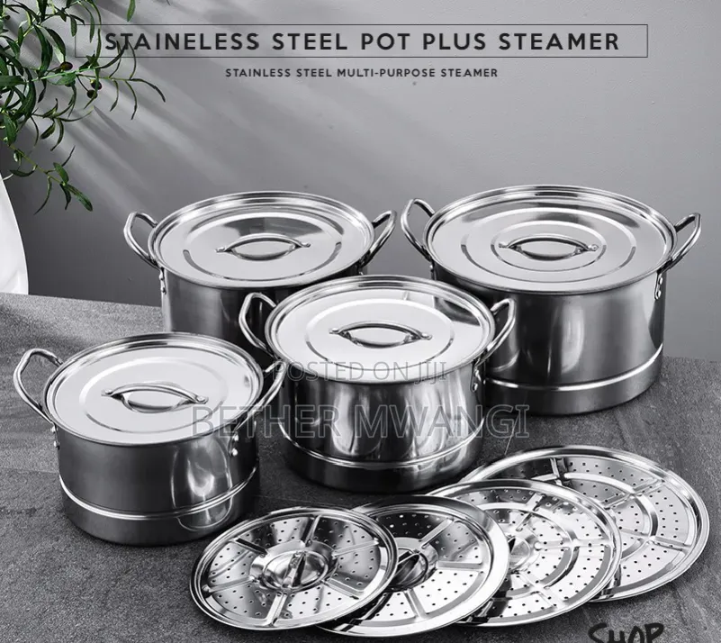 14Pc Stainless Steel Pots/Steamer in Kenya
