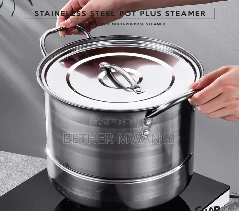 14Pc Stainless Steel Pots/Steamer in Kenya