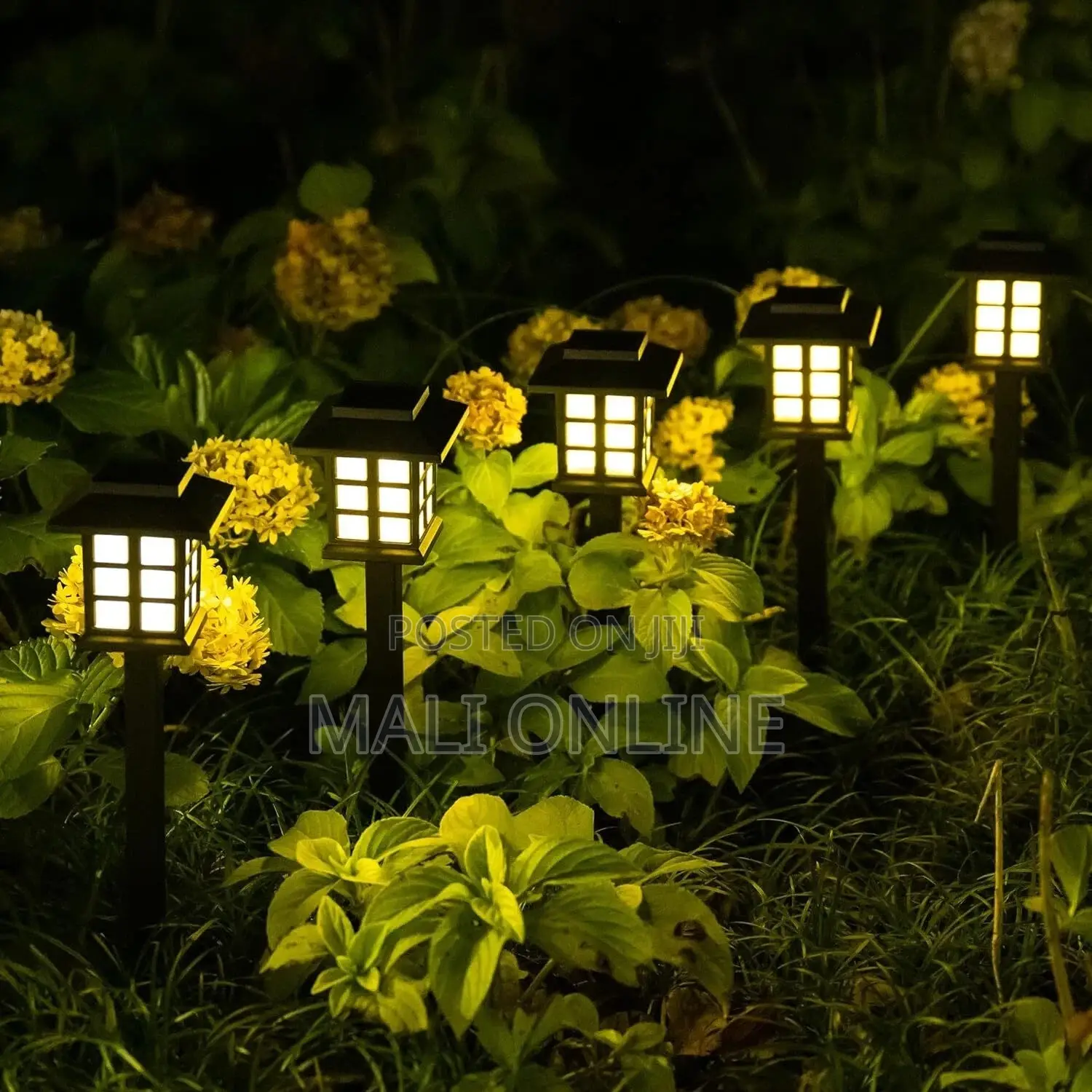 6Pack LED Solar Pathway Lights Outdoor Garden Landscape Lawn Yard Lamp