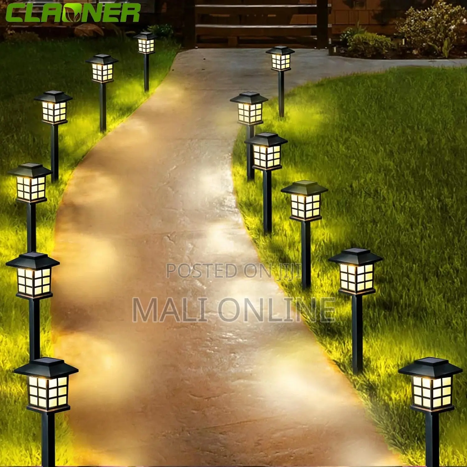 6Pack LED Solar Pathway Lights Outdoor Garden Landscape Lawn Yard Lamp