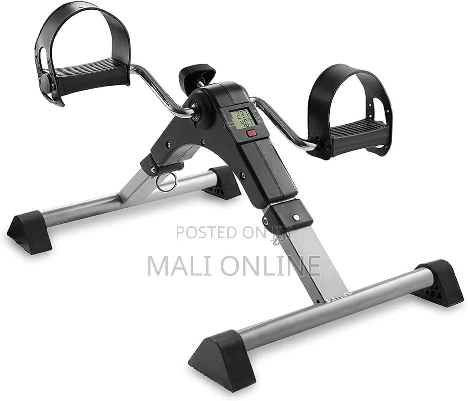 Folding Mini Exercise Bike Pedal Exerciser LCD Monitor for Arm Leg