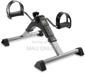 Folding Mini Exercise Bike Pedal Exerciser LCD Monitor for Arm Leg
