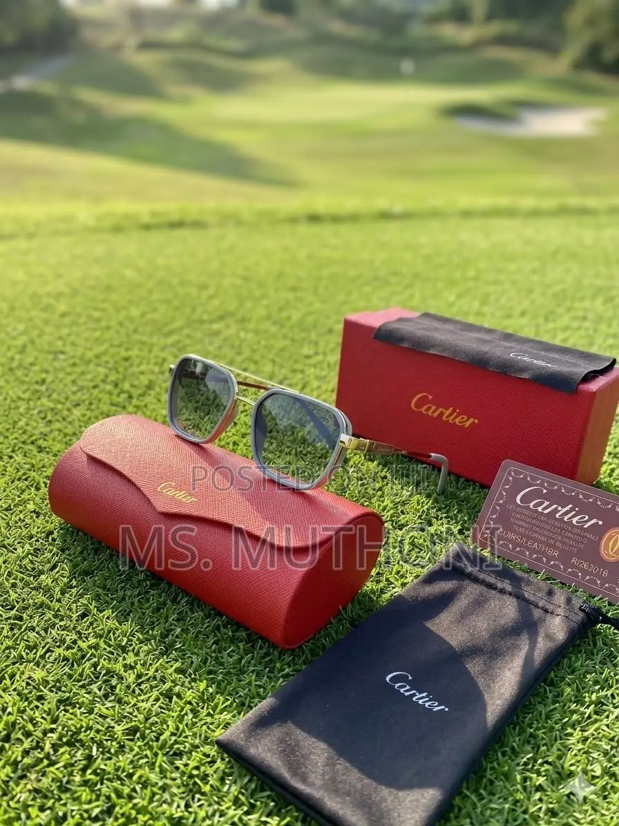 Polarized Luxury Cartier Santos Sunglasses