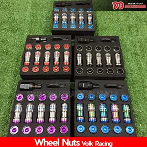 Volk Racing Formula Style Extended Wheel Lug Nuts With Security Key