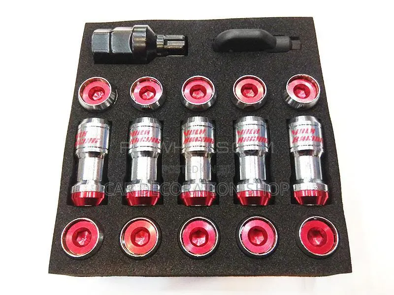 Volk Racing Formula Style Extended Wheel Lug Nuts With Security Key