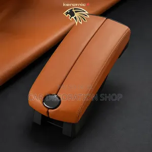 Pu Leather Centre Consoles Armrest Storage Box With Dual Opening Desi
