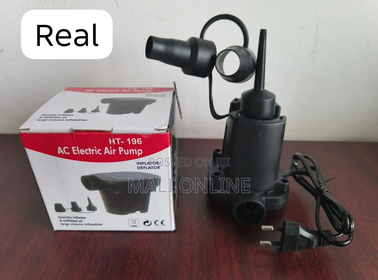 Electric Air Pump for Inflatables Inflator Deflator Dual Power 240V