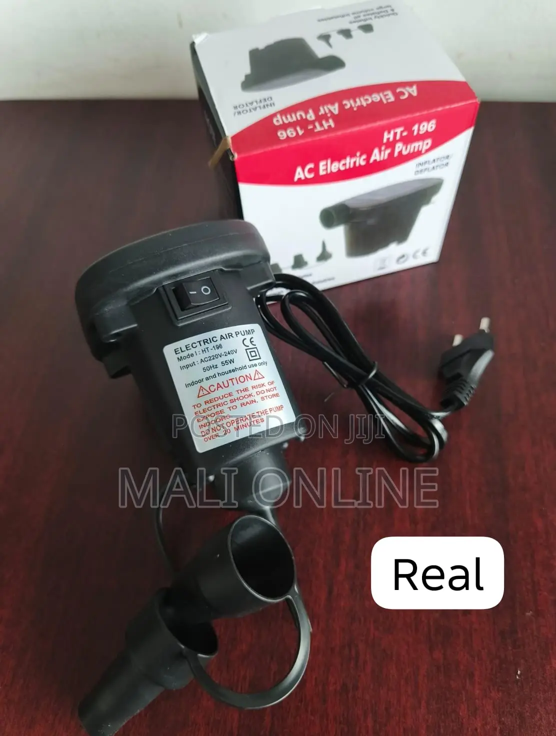 Electric Air Pump for Inflatables Inflator Deflator Dual Power 240V