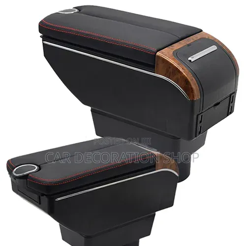 Universal Multi Layer Car Center Console Armrest Box With Double Door