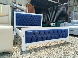 Mocket Bed 5x6 White+blue  Fabric