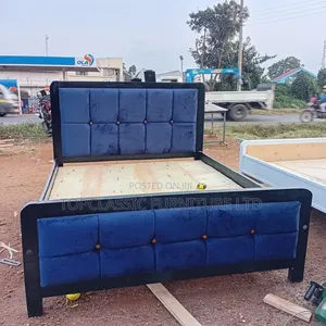 Mocket Bed 5x6 White+blue  Fabric